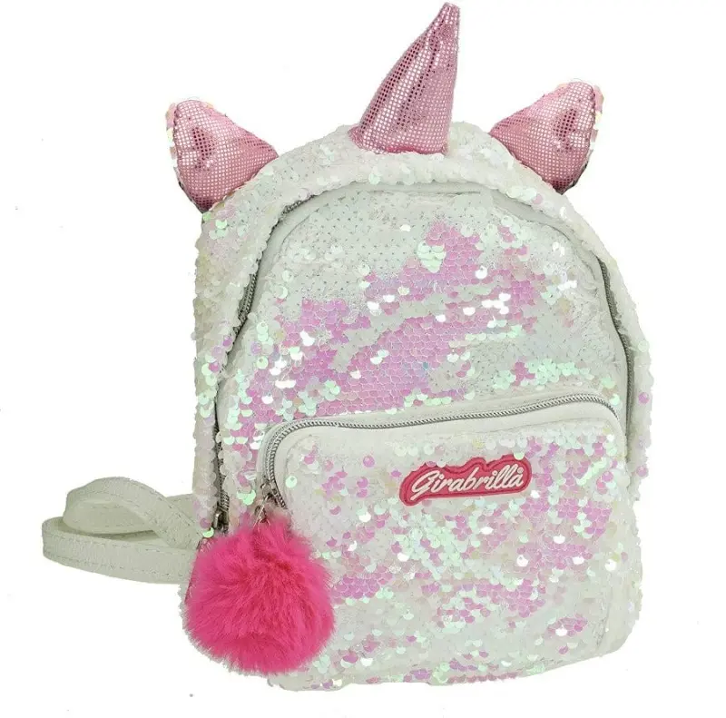 Zaino Girabrilla Unicorno, Zainetto con Paillettes