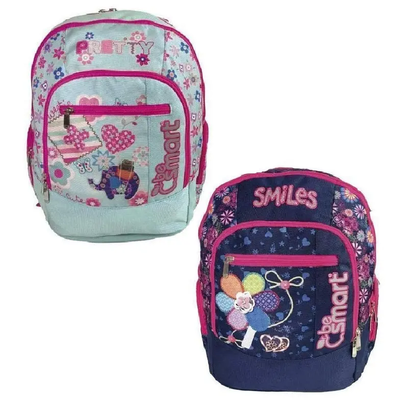 Zaino per Bambine e Ragazze adatto Scuola Elementare e Media - Be Smart