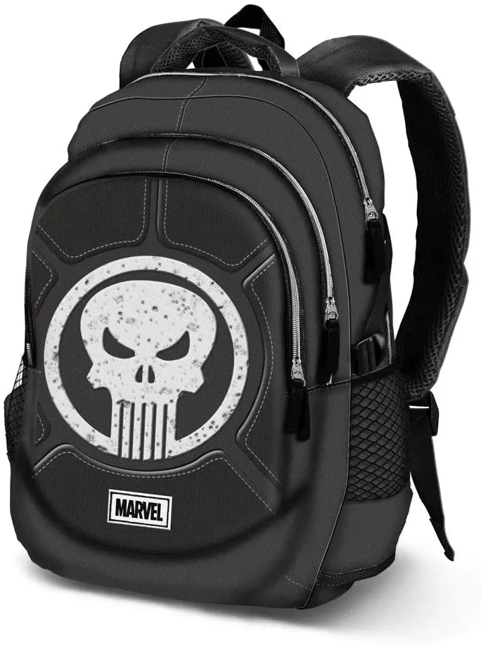 Zaino Scuola Marvel Punisher 44 cm - Porta ricarica USB