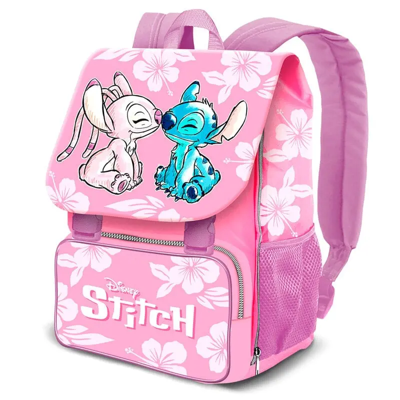 Zaino Scuola Stitch e Angel Estensibile 45cm - Karactermania