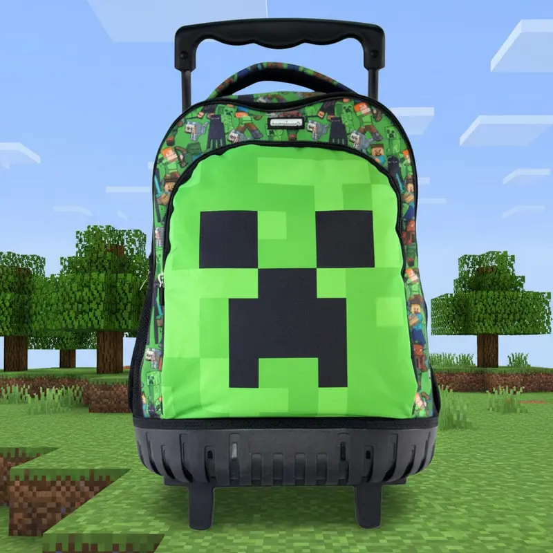 Zaino Trolley Scuola Elementare Minecraft